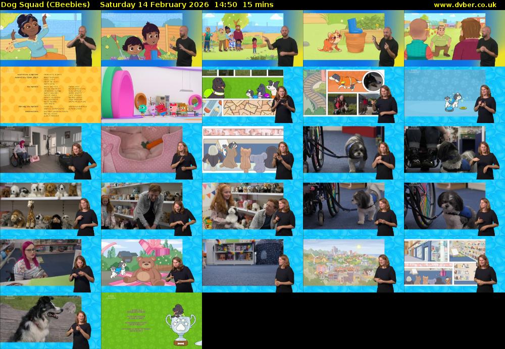Dog Squad (CBeebies) Saturday 14 February 2026 14:50 - 15:05