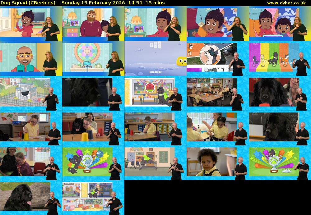 Dog Squad (CBeebies) Sunday 15 February 2026 14:50 - 15:05