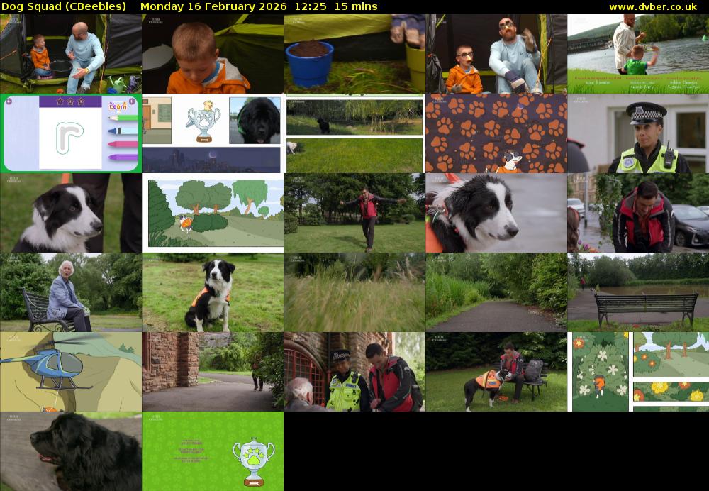 Dog Squad (CBeebies) Monday 16 February 2026 12:25 - 12:40