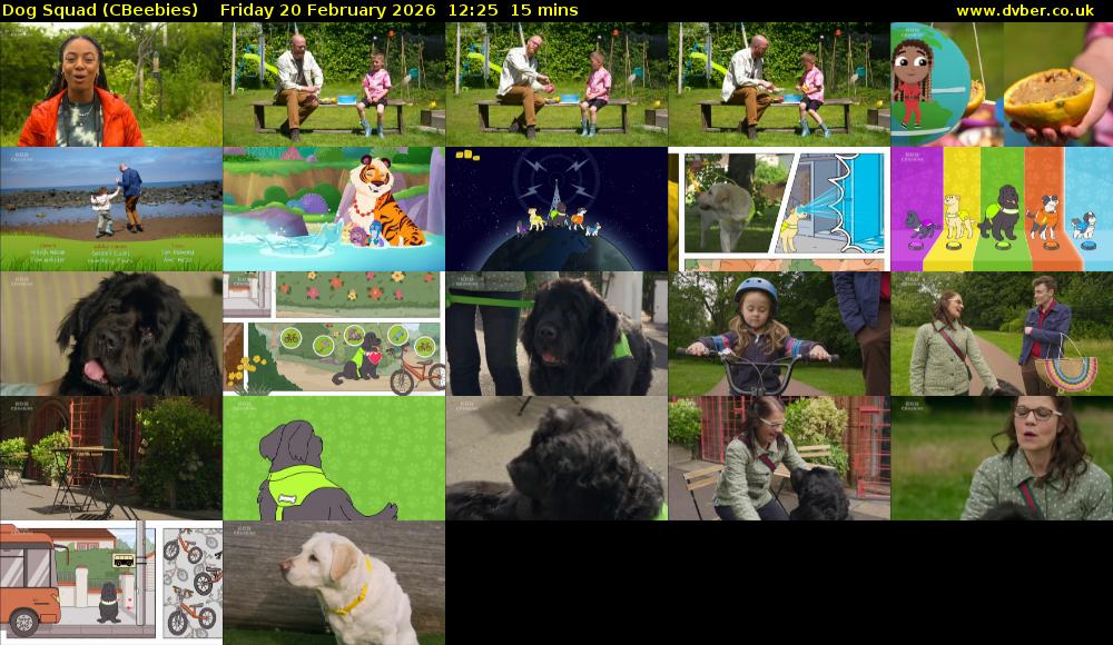 Dog Squad (CBeebies) Friday 20 February 2026 12:25 - 12:40