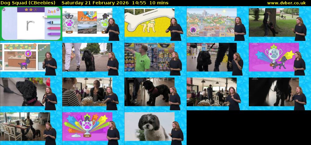 Dog Squad (CBeebies) Saturday 21 February 2026 14:55 - 15:05