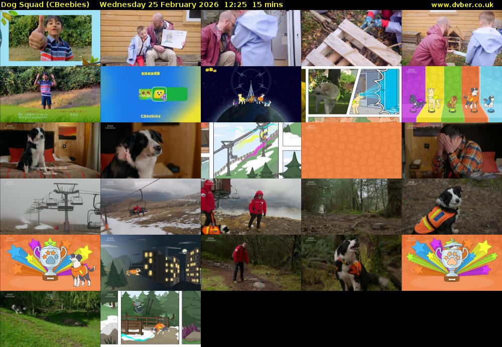 Dog Squad (CBeebies) Wednesday 25 February 2026 12:25 - 12:40