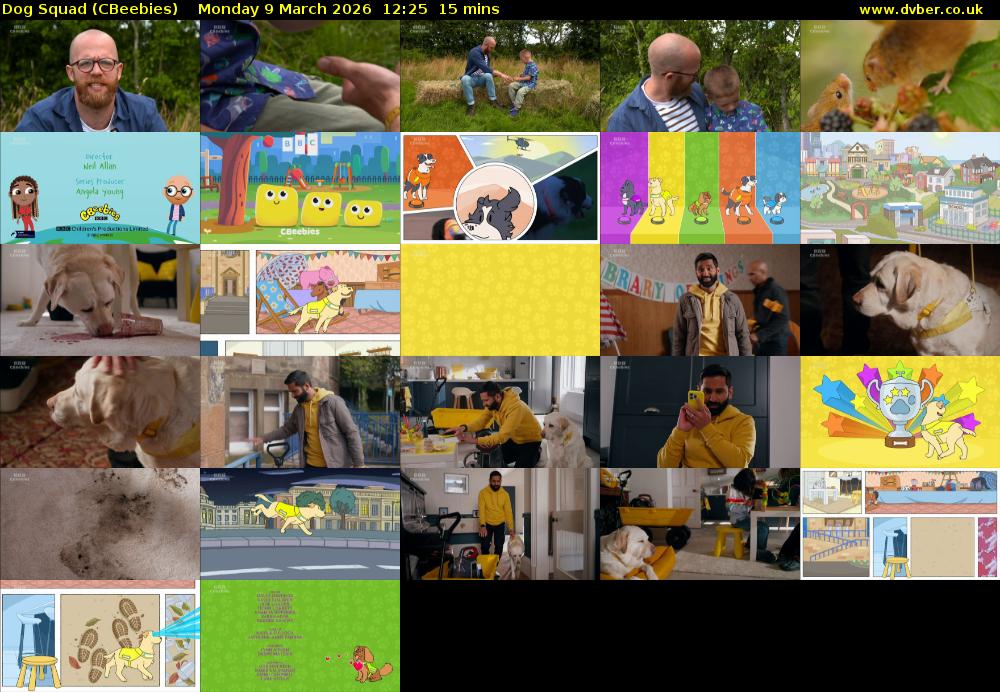 Dog Squad (CBeebies) Monday 9 March 2026 12:25 - 12:40