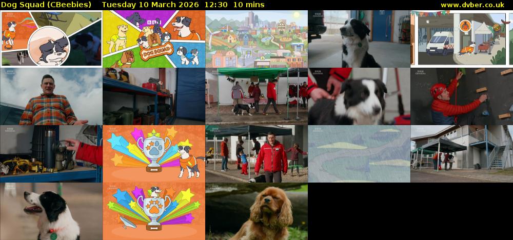 Dog Squad (CBeebies) Tuesday 10 March 2026 12:30 - 12:40