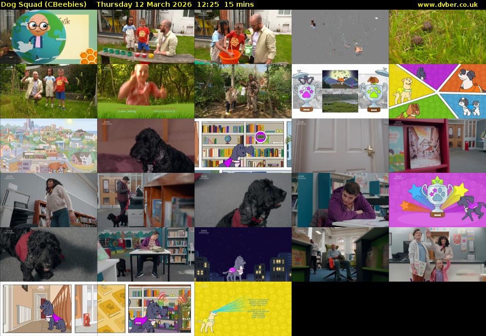 Dog Squad (CBeebies) Thursday 12 March 2026 12:25 - 12:40