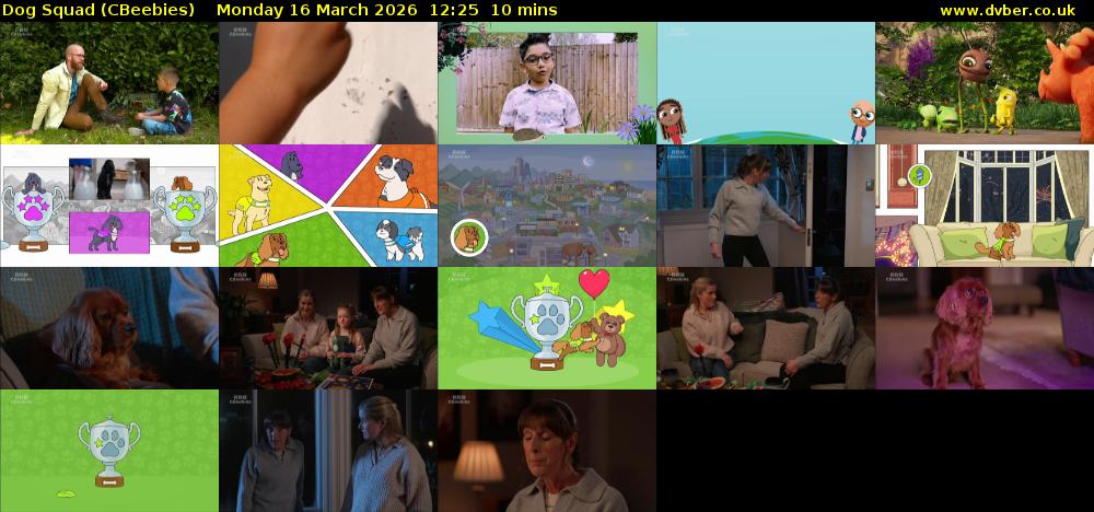 Dog Squad (CBeebies) Monday 16 March 2026 12:25 - 12:35