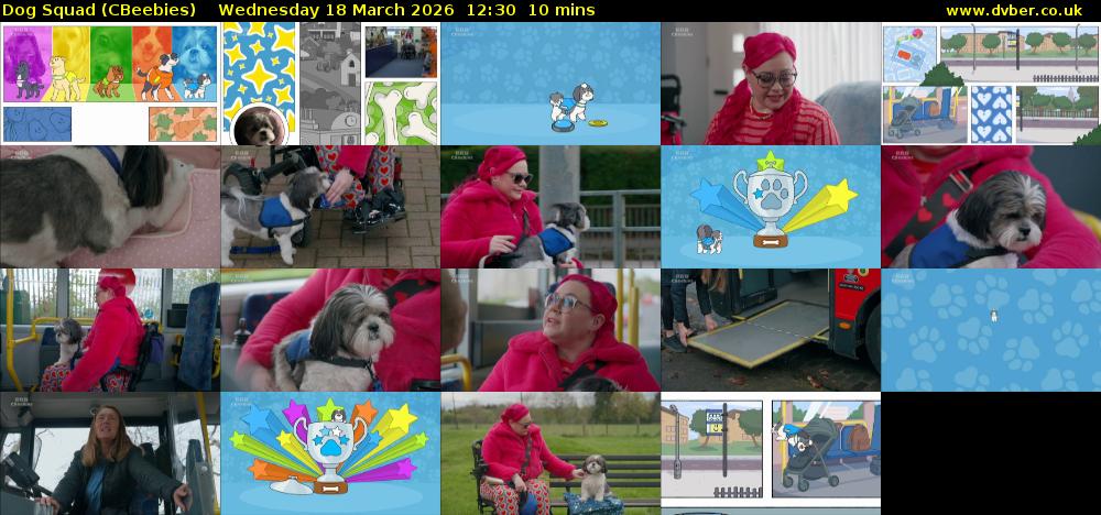 Dog Squad (CBeebies) Wednesday 18 March 2026 12:30 - 12:40