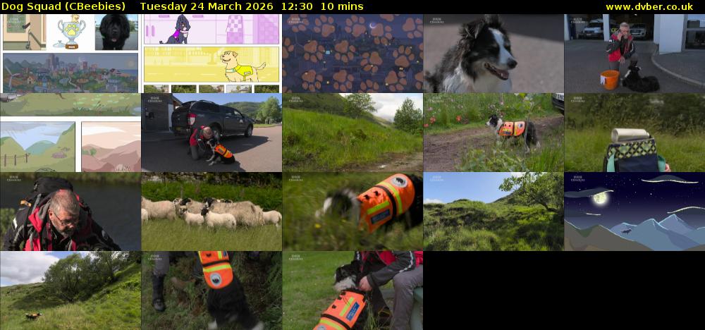 Dog Squad (CBeebies) Tuesday 24 March 2026 12:30 - 12:40