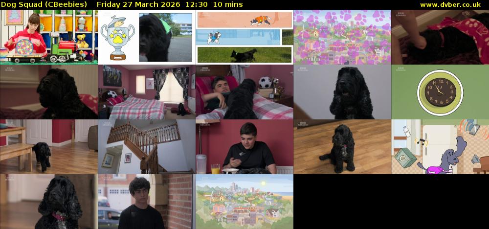 Dog Squad (CBeebies) Friday 27 March 2026 12:30 - 12:40