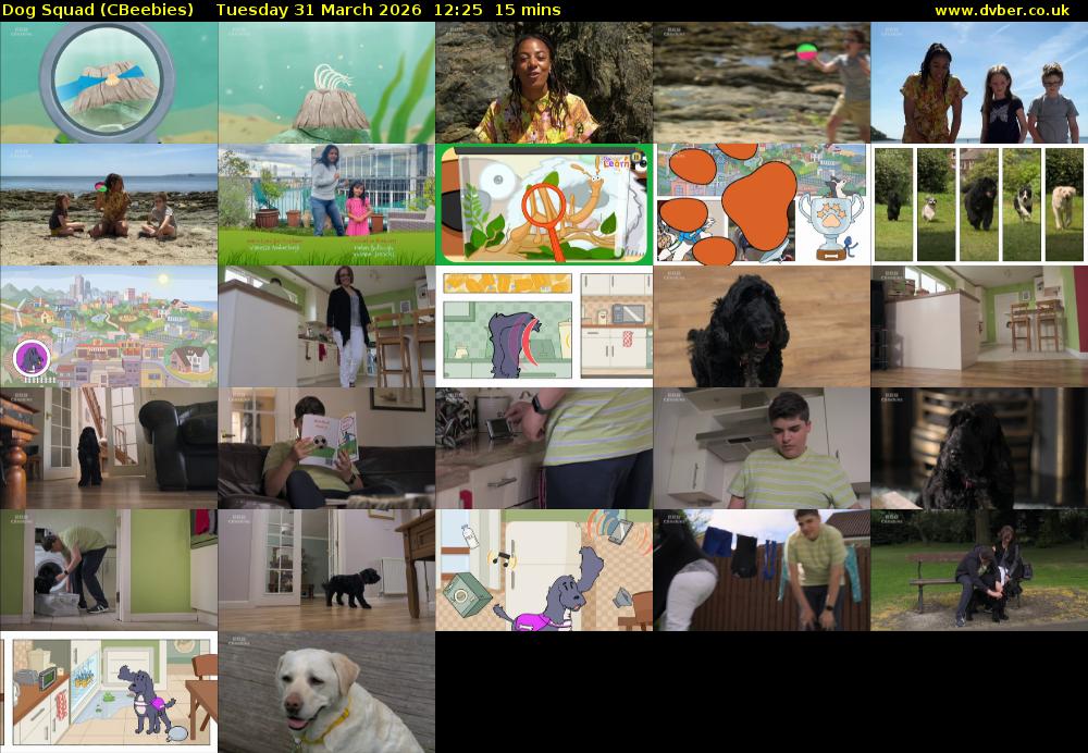 Dog Squad (CBeebies) Tuesday 31 March 2026 12:25 - 12:40