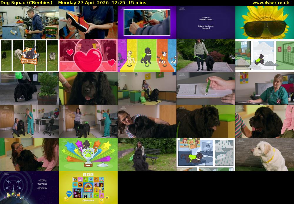 Dog Squad (CBeebies) Monday 27 April 2026 12:25 - 12:40