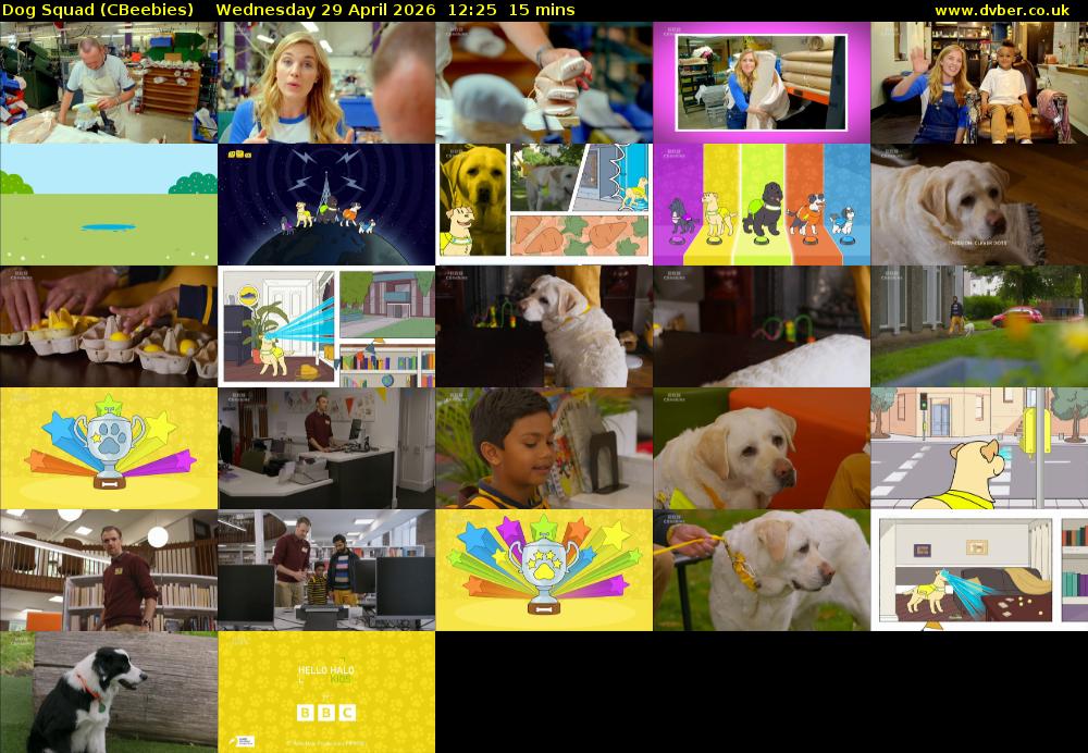 Dog Squad (CBeebies) Wednesday 29 April 2026 12:25 - 12:40