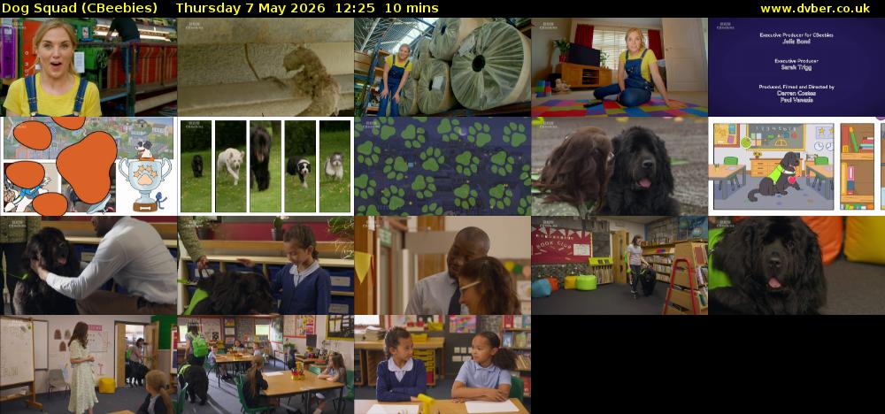Dog Squad (CBeebies) Thursday 7 May 2026 12:25 - 12:35