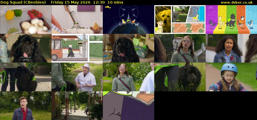 Dog Squad (CBeebies) Friday 15 May 2026 12:30 - 12:40