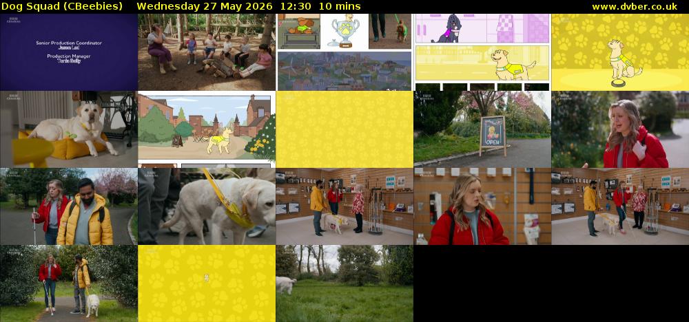 Dog Squad (CBeebies) Wednesday 27 May 2026 12:30 - 12:40
