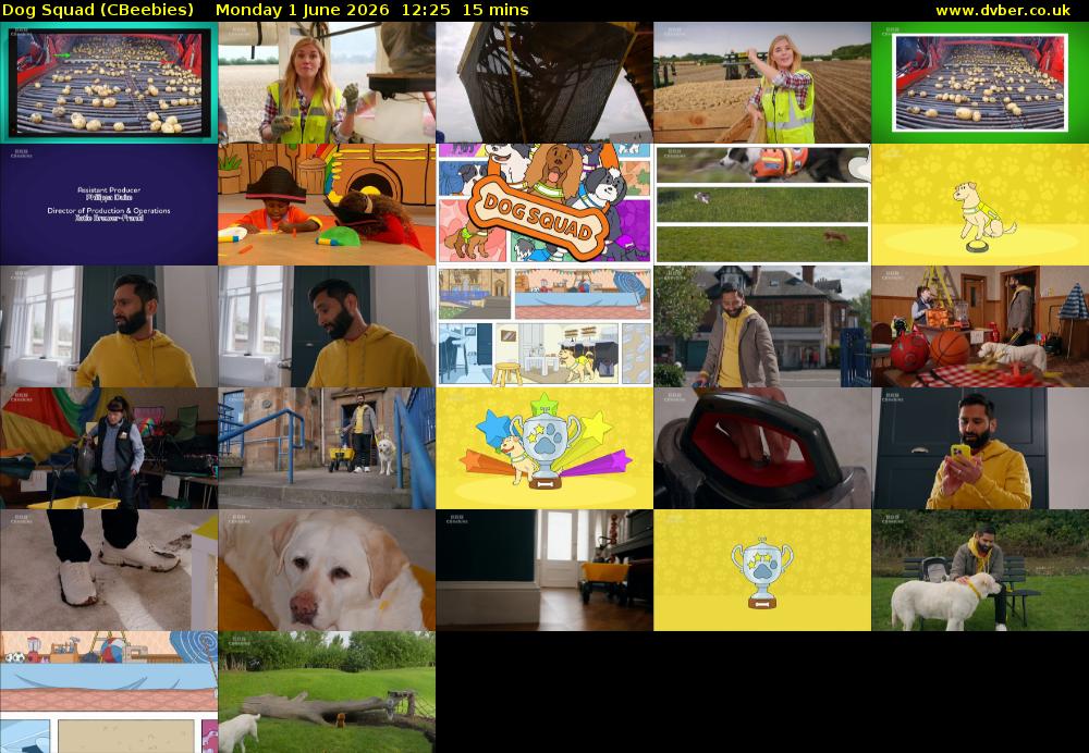 Dog Squad (CBeebies) Monday 1 June 2026 12:25 - 12:40