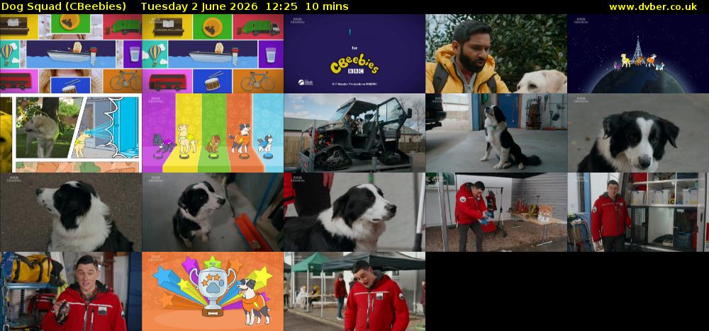 Dog Squad (CBeebies) Tuesday 2 June 2026 12:25 - 12:35