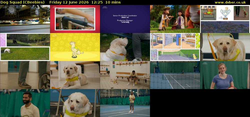 Dog Squad (CBeebies) Friday 12 June 2026 12:25 - 12:35