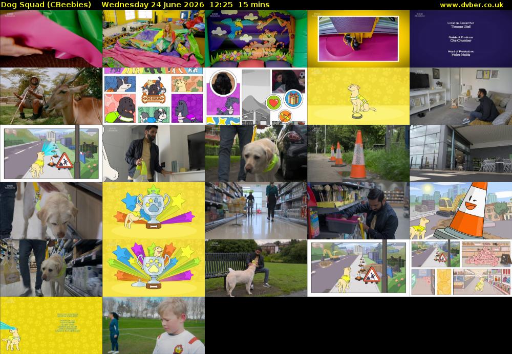 Dog Squad (CBeebies) Wednesday 24 June 2026 12:25 - 12:40
