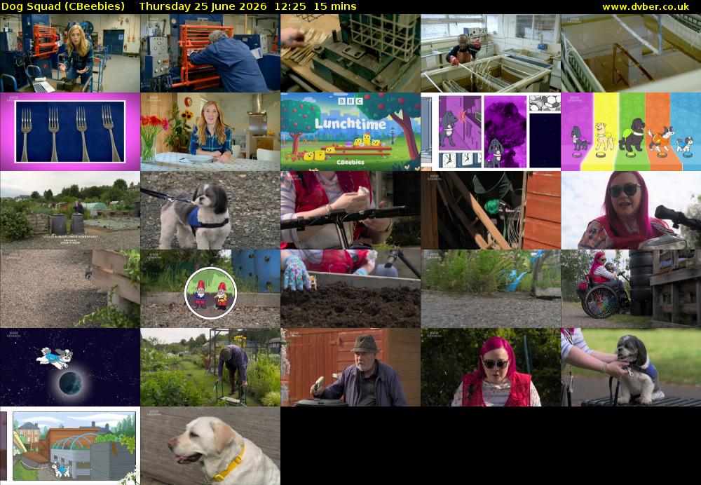 Dog Squad (CBeebies) Thursday 25 June 2026 12:25 - 12:40