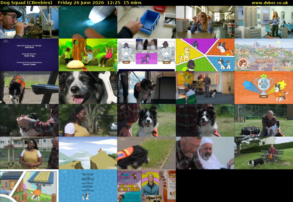 Dog Squad (CBeebies) Friday 26 June 2026 12:25 - 12:40