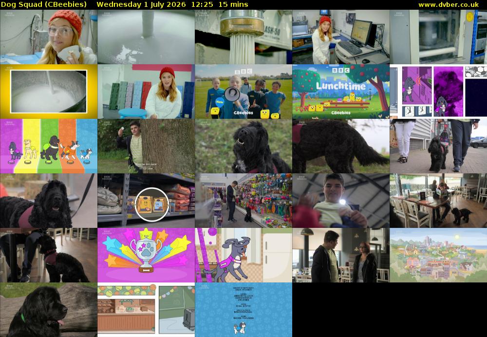 Dog Squad (CBeebies) Wednesday 1 July 2026 12:25 - 12:40