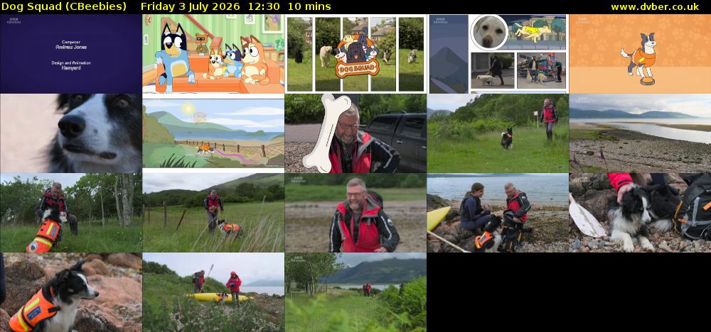 Dog Squad (CBeebies) Friday 3 July 2026 12:30 - 12:40