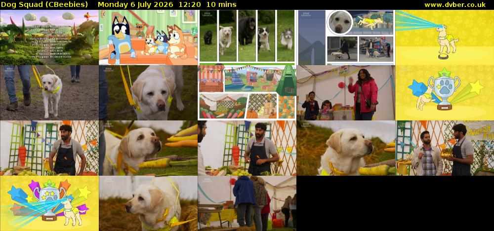 Dog Squad (CBeebies) Monday 6 July 2026 12:20 - 12:30