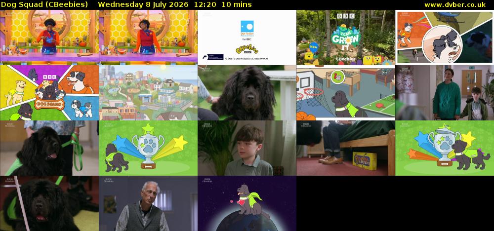 Dog Squad (CBeebies) Wednesday 8 July 2026 12:20 - 12:30