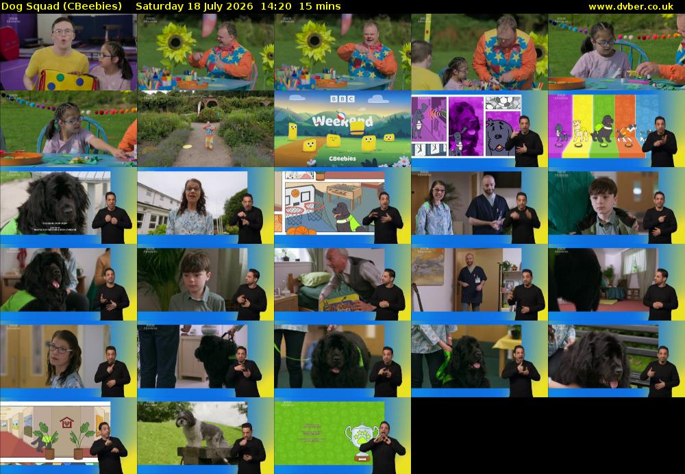 Dog Squad (CBeebies) Saturday 18 July 2026 14:20 - 14:35
