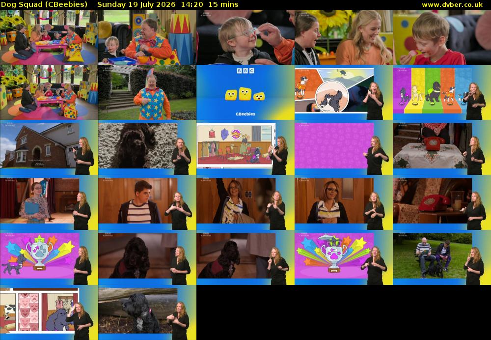 Dog Squad (CBeebies) Sunday 19 July 2026 14:20 - 14:35