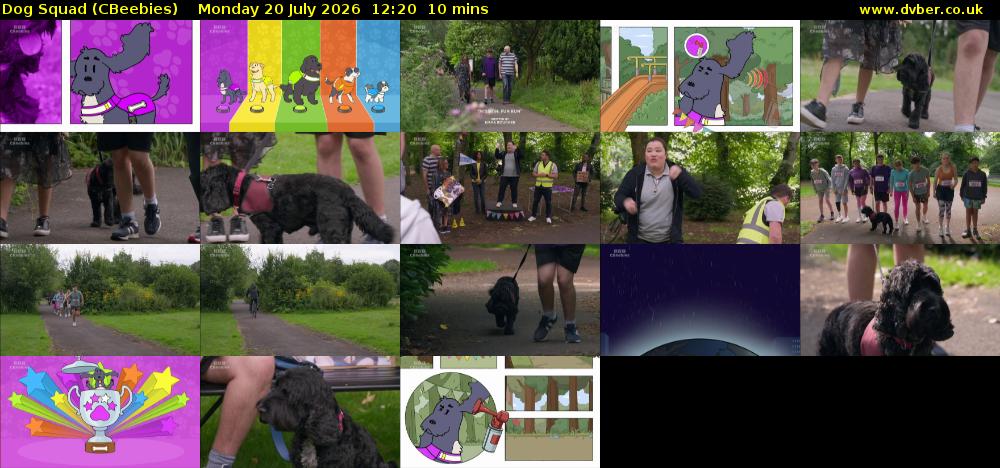 Dog Squad (CBeebies) Monday 20 July 2026 12:20 - 12:30