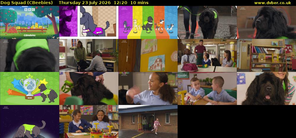 Dog Squad (CBeebies) Thursday 23 July 2026 12:20 - 12:30