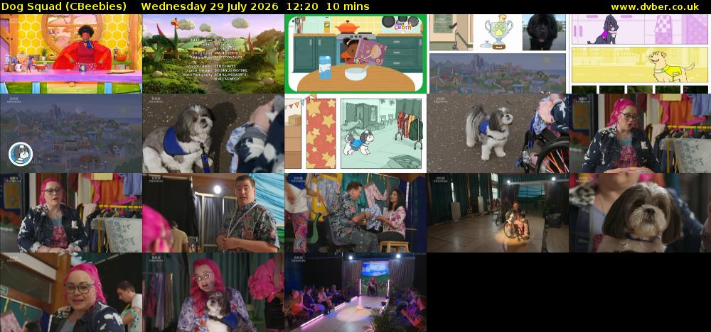 Dog Squad (CBeebies) Wednesday 29 July 2026 12:20 - 12:30