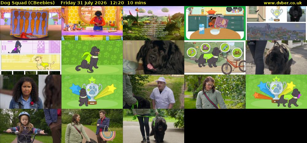 Dog Squad (CBeebies) Friday 31 July 2026 12:20 - 12:30