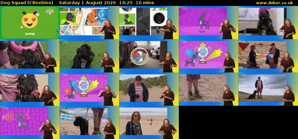 Dog Squad (CBeebies) Saturday 1 August 2026 14:25 - 14:35