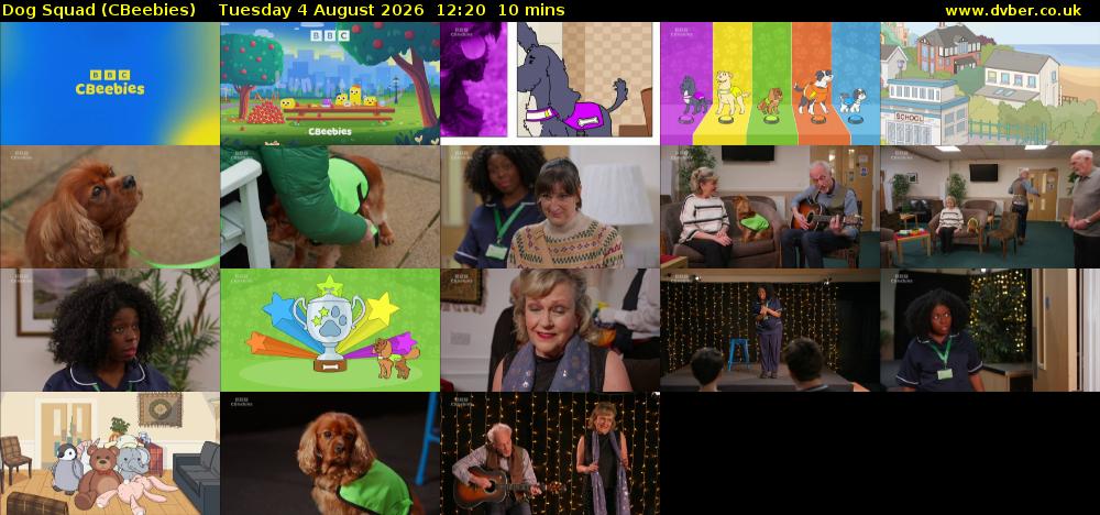 Dog Squad (CBeebies) Tuesday 4 August 2026 12:20 - 12:30
