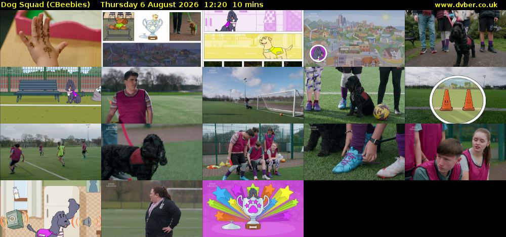 Dog Squad (CBeebies) Thursday 6 August 2026 12:20 - 12:30