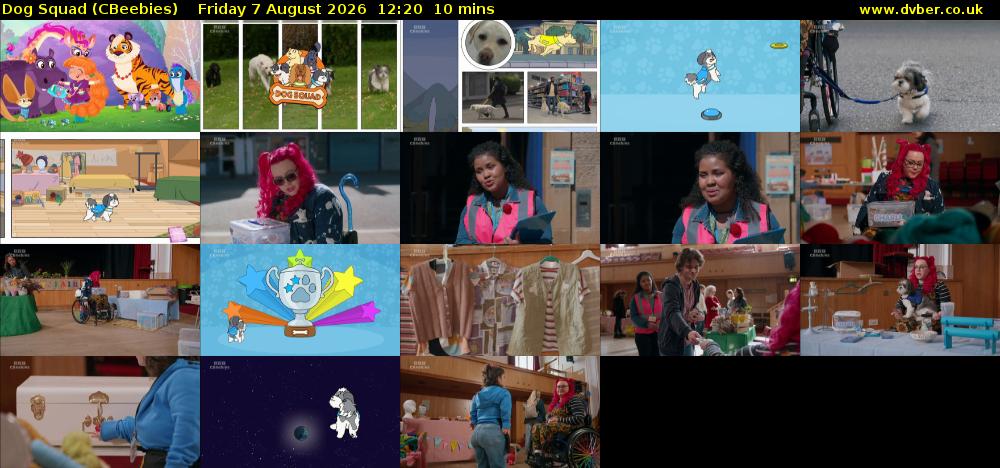 Dog Squad (CBeebies) Friday 7 August 2026 12:20 - 12:30