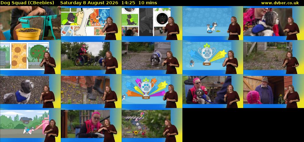 Dog Squad (CBeebies) Saturday 8 August 2026 14:25 - 14:35