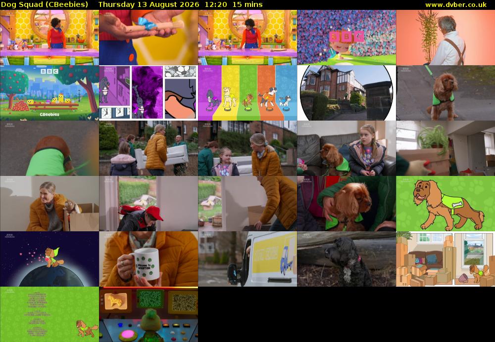 Dog Squad (CBeebies) Thursday 13 August 2026 12:20 - 12:35