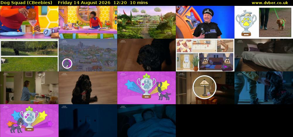 Dog Squad (CBeebies) Friday 14 August 2026 12:20 - 12:30