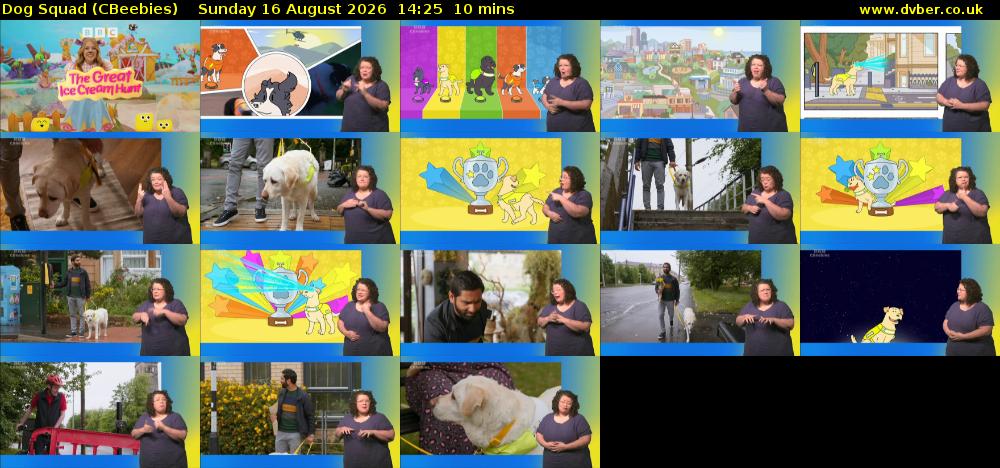 Dog Squad (CBeebies) Sunday 16 August 2026 14:25 - 14:35