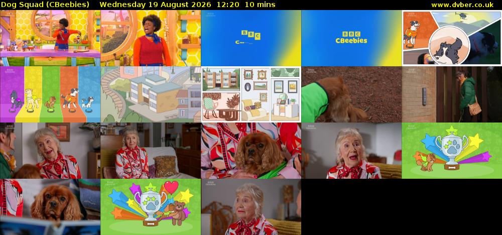 Dog Squad (CBeebies) Wednesday 19 August 2026 12:20 - 12:30
