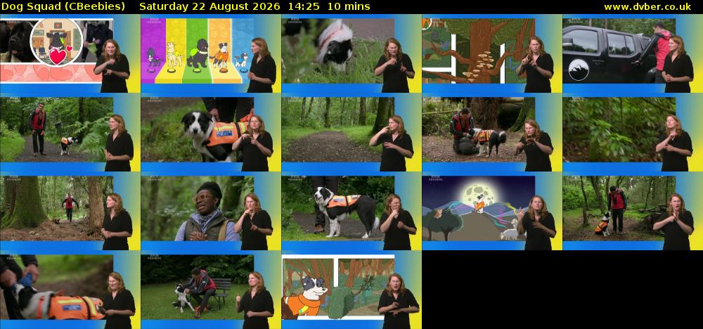 Dog Squad (CBeebies) Saturday 22 August 2026 14:25 - 14:35