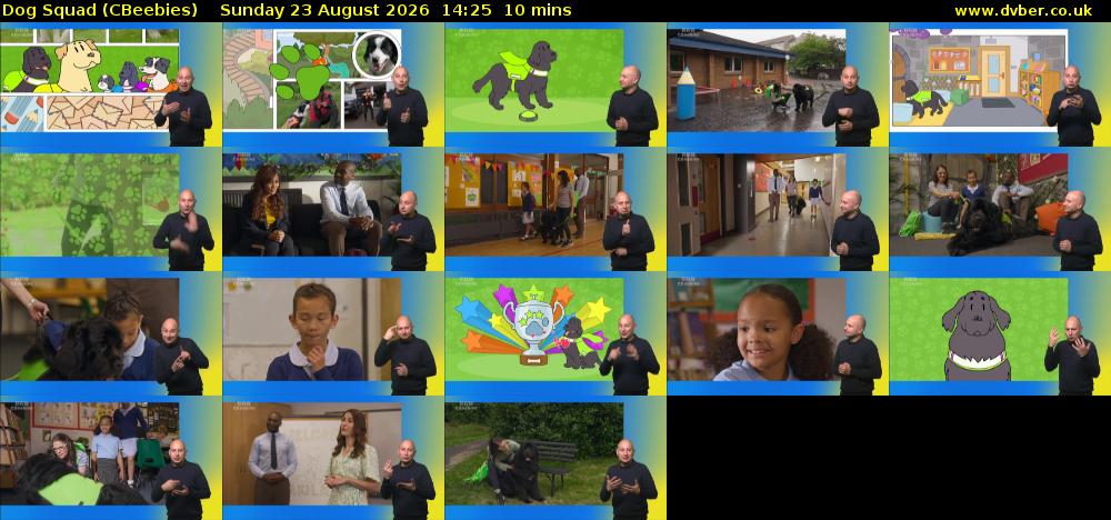 Dog Squad (CBeebies) Sunday 23 August 2026 14:25 - 14:35