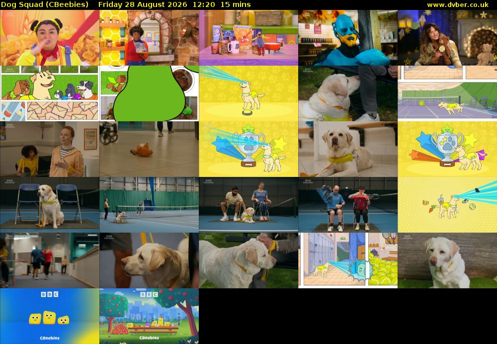 Dog Squad (CBeebies) Friday 28 August 2026 12:20 - 12:35