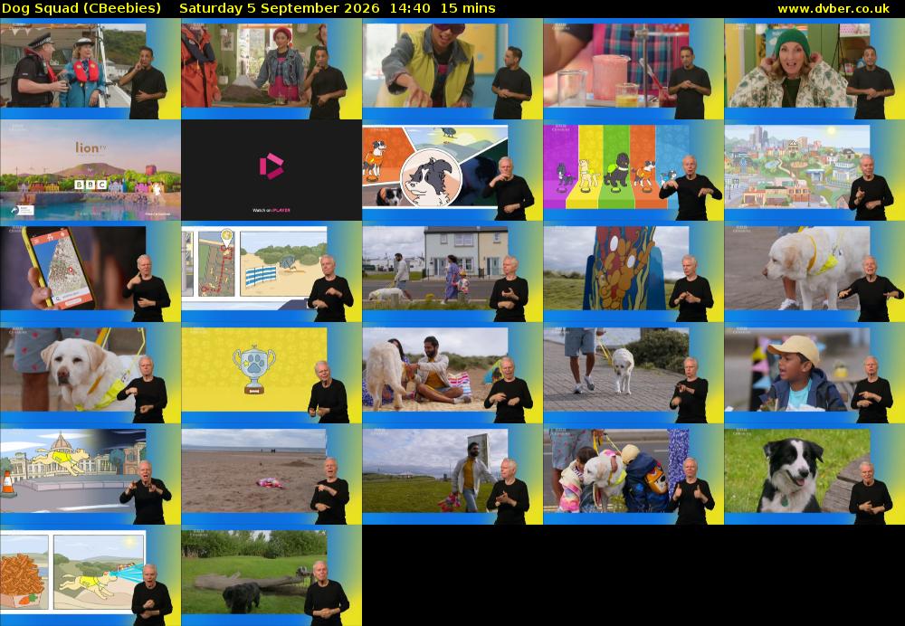 Dog Squad (CBeebies) Saturday 5 September 2026 14:40 - 14:55