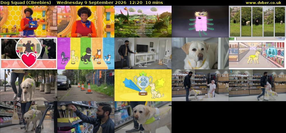Dog Squad (CBeebies) Wednesday 9 September 2026 12:20 - 12:30