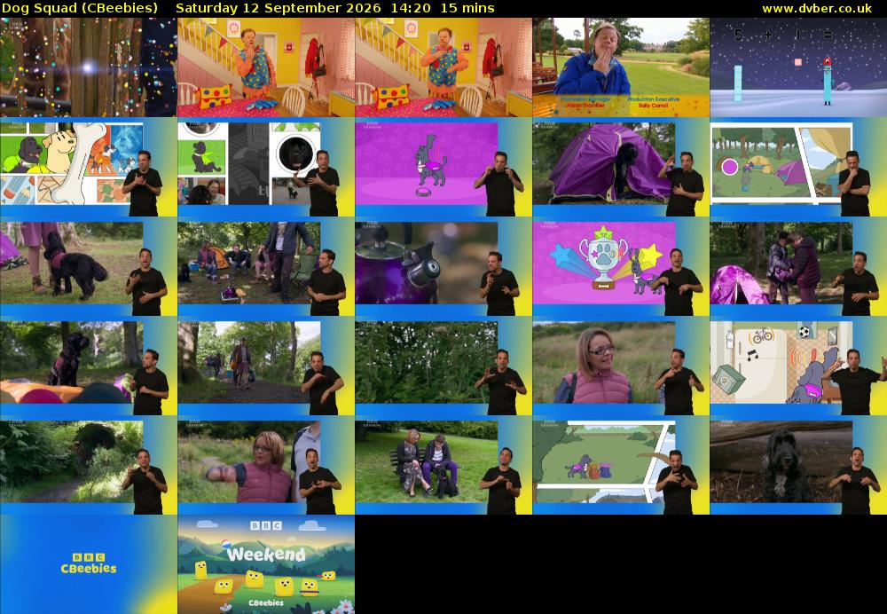 Dog Squad (CBeebies) Saturday 12 September 2026 14:20 - 14:35